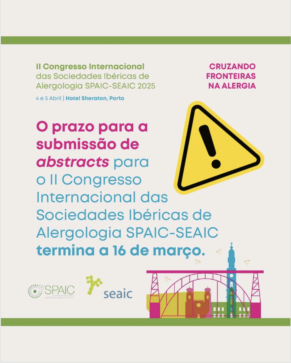 Prolongamento do prazo para submissão de abstracts
