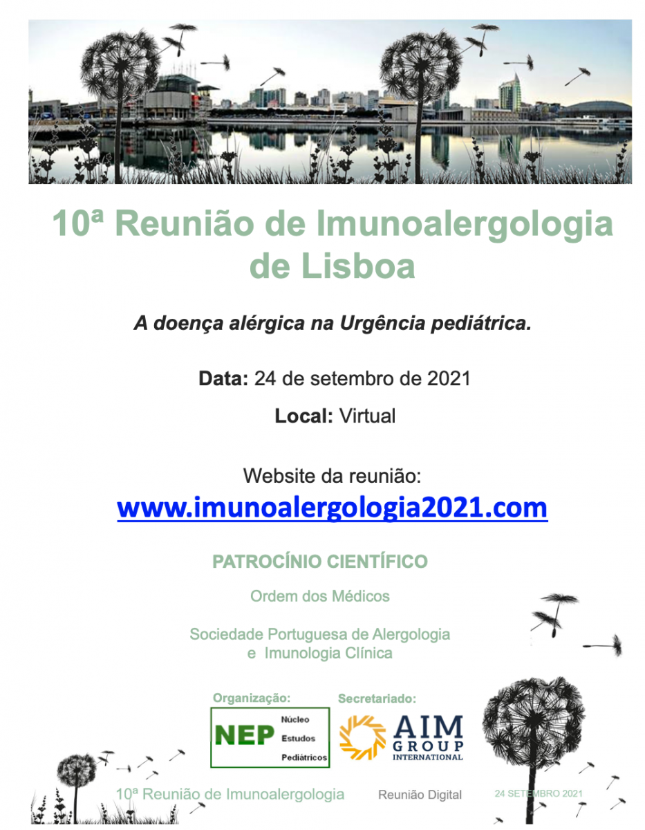 10ª REUNIÃO ANUAL DE IMUNOALERGOLOGIA DE LISBOA