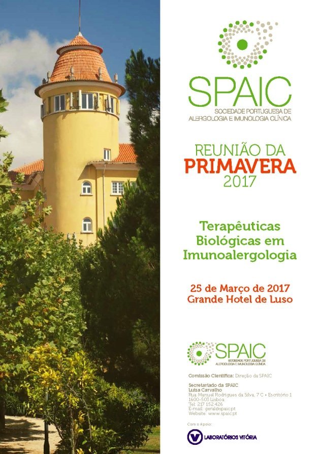 Consulte o programa da 16ª Reunião da Primavera da SPAIC