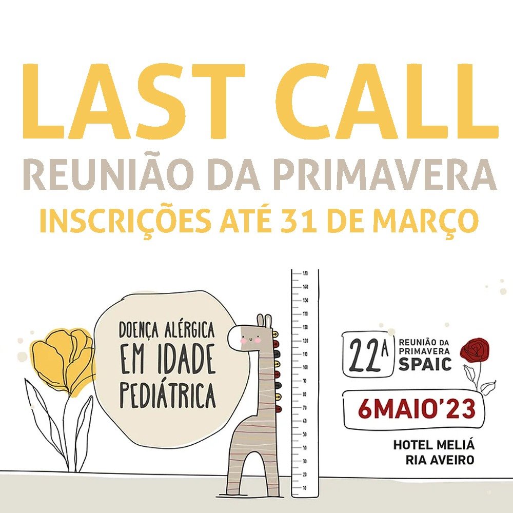 Data limite de inscrição 22ª Reunião Primavera: dia 31 março 2023