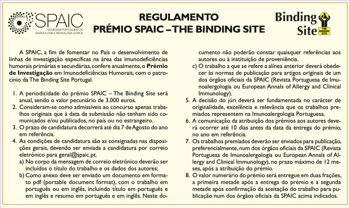 Prémio SPAIC- The Binding Site 