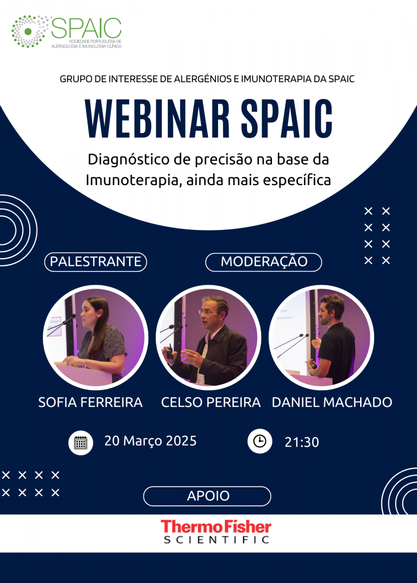 Webinar SPAIC “Diagnóstico de precisão na base da Imunoterapia, ainda mais específica”